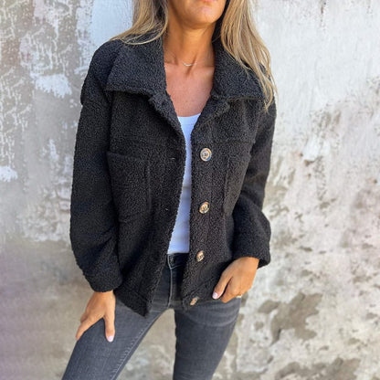 Lena Women's Jacket with Soft Inner Lining and Loose Fit Design 2