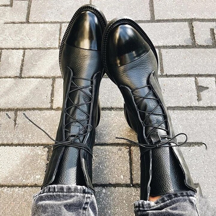 Liora Women's Black Knee High Boots | Premium Leather, Comfortable Stylish Design 3