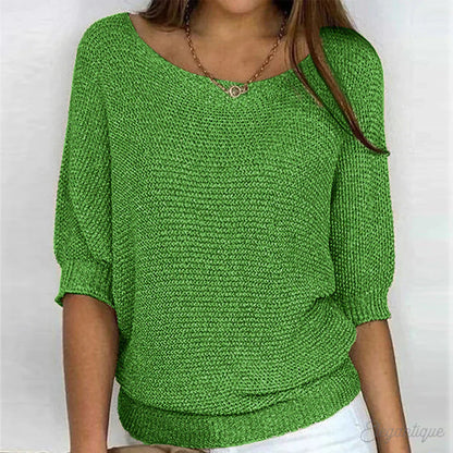 Louisa Women’s Sweater with Elegant Knitted Pattern 5