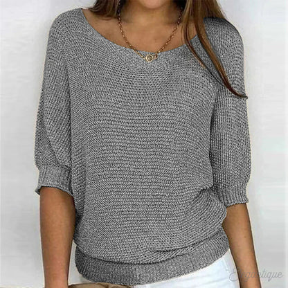 Louisa Women’s Sweater with Elegant Knitted Pattern 6