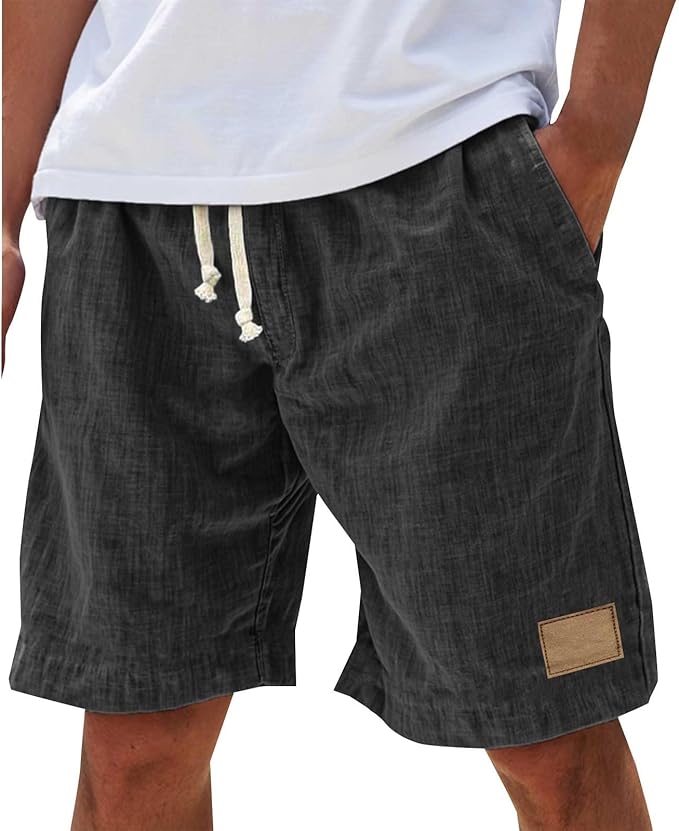 Luca Men’s Casual Shorts with Elastic Waistband and Lightweight Design 0