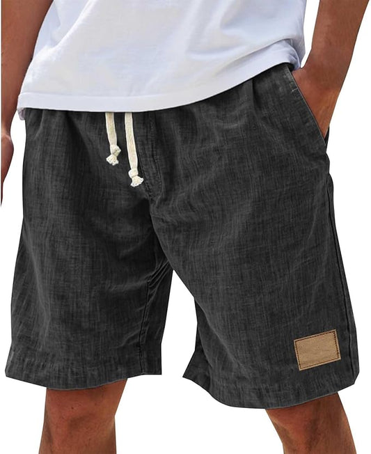 Luca Men’s Casual Shorts with Elastic Waistband and Lightweight Design 0