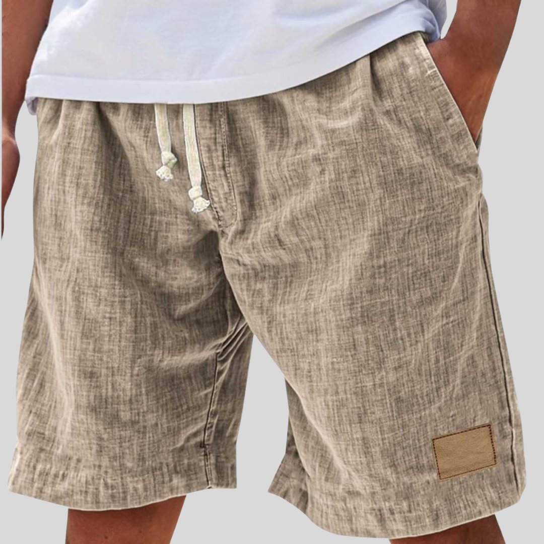 Luca Men’s Casual Shorts with Elastic Waistband and Lightweight Design 1