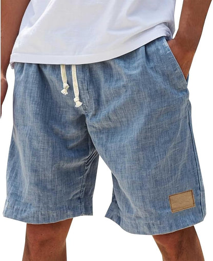 Luca Men’s Casual Shorts with Elastic Waistband and Lightweight Design 10