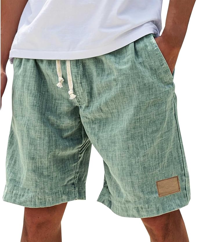 Luca Men’s Casual Shorts with Elastic Waistband and Lightweight Design 4