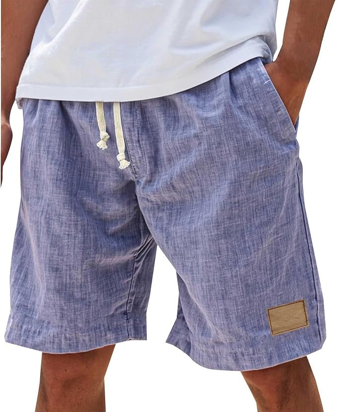 Luca Men’s Casual Shorts with Elastic Waistband and Lightweight Design 6