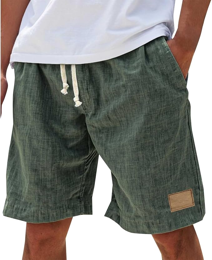 Luca Men’s Casual Shorts with Elastic Waistband and Lightweight Design 7