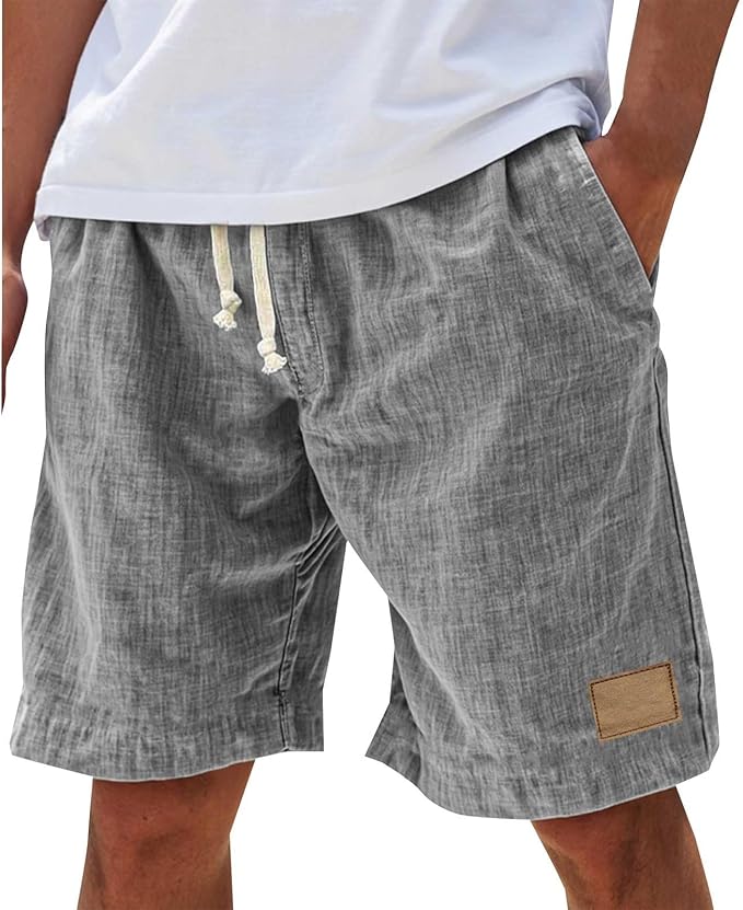 Luca Men’s Casual Shorts with Elastic Waistband and Lightweight Design 8