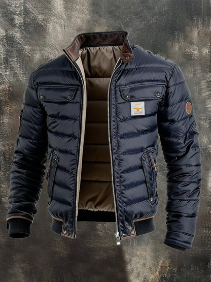 Luca Men's Puffer Jacket | Wind Resistant Duck Down Insulation, Quilted Design 0