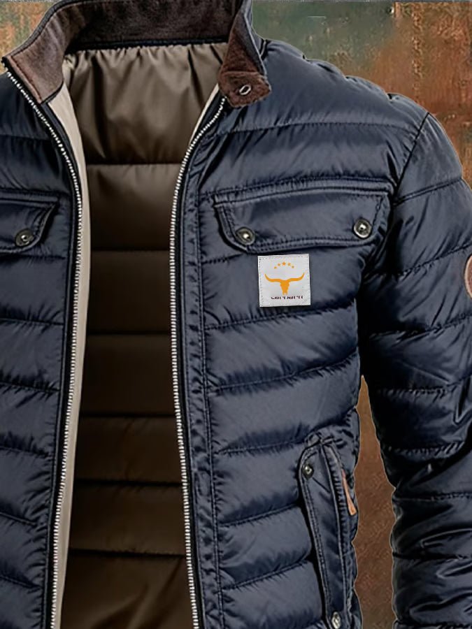 Luca Men's Puffer Jacket | Wind Resistant Duck Down Insulation, Quilted Design 3