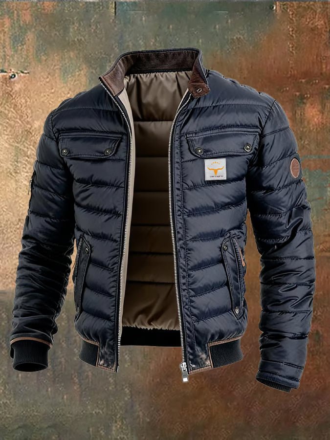 Luca Men's Puffer Jacket | Wind Resistant Duck Down Insulation, Quilted Design 4