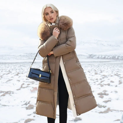 Lucia Women's Winter Parka featuring a stylish fur-trimmed hood and a water-resistant finish, perfect for cold weather protection and fashion. 1
