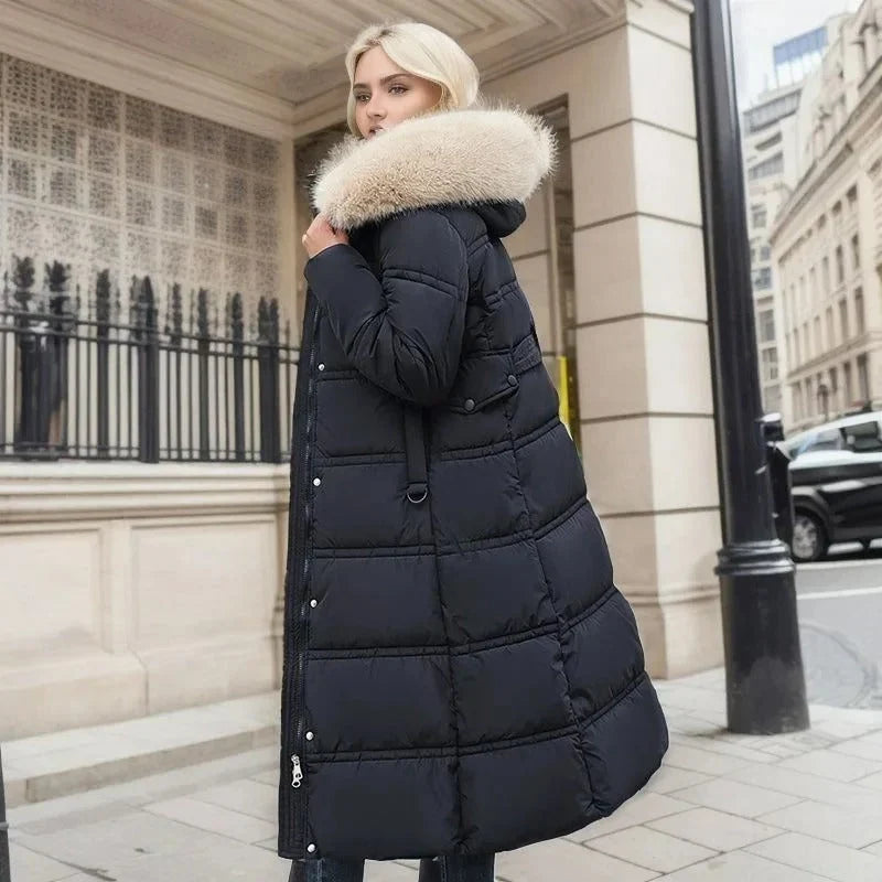 Lucia Women's Winter Parka featuring a stylish fur-trimmed hood and a water-resistant finish, perfect for cold weather protection and fashion. 7