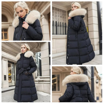 Lucia Women's Winter Parka featuring a stylish fur-trimmed hood and a water-resistant finish, perfect for cold weather protection and fashion. 8