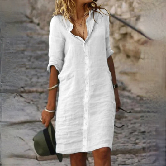 Luna Women’s Dress with Breathable Fabric and Versatile Design 0