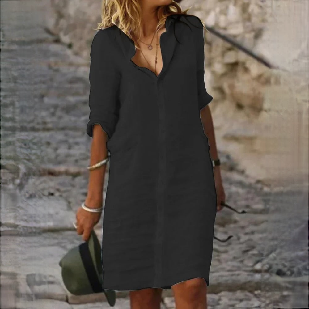 Luna Women’s Dress with Breathable Fabric and Versatile Design 1
