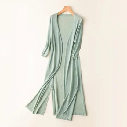 Luna Women’s Long Cardigan with Lightweight Draped Design and Flattering Flowing Style 1