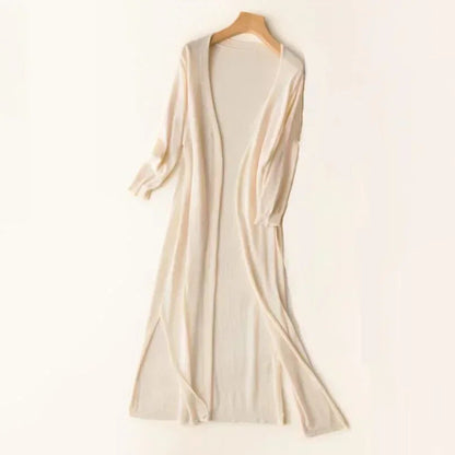 Luna Women’s Long Cardigan with Lightweight Draped Design and Flattering Flowing Style 10