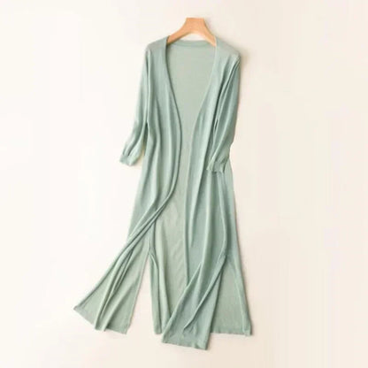 Luna Women’s Long Cardigan with Lightweight Draped Design and Flattering Flowing Style 11