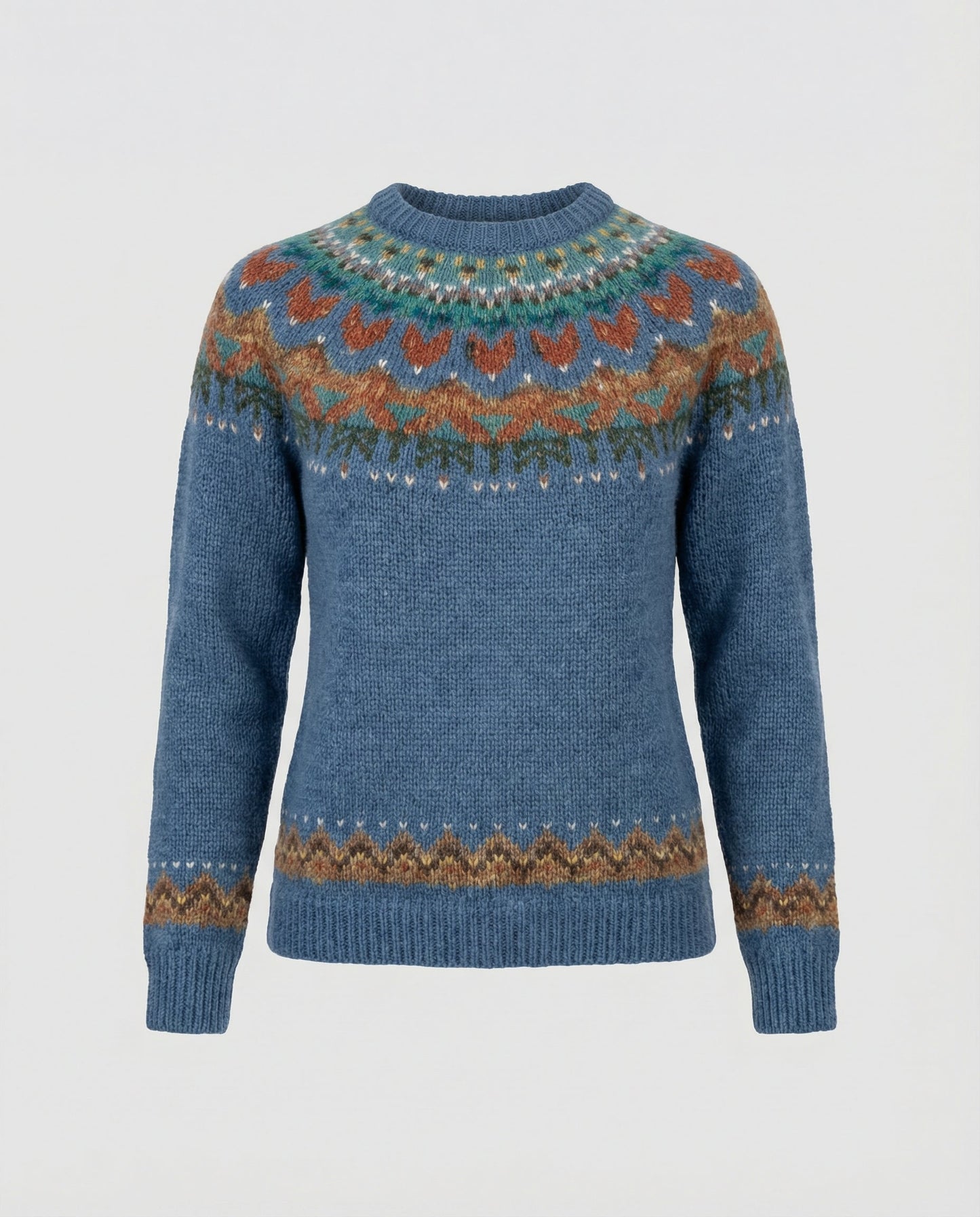 Luna Women’s Sweater with Vintage Icelandic Pattern and Relaxed Fit 4