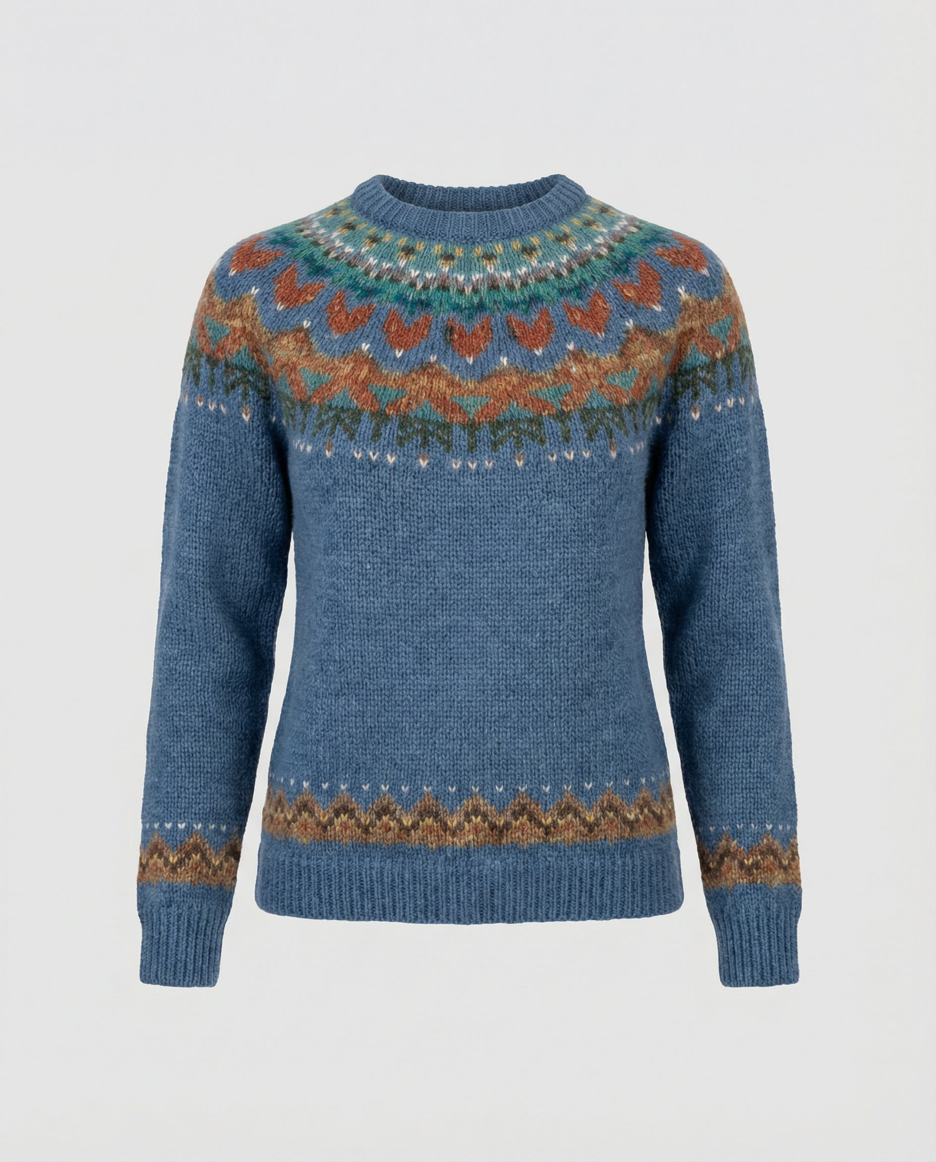 Luna Women’s Sweater with Vintage Icelandic Pattern and Relaxed Fit 4