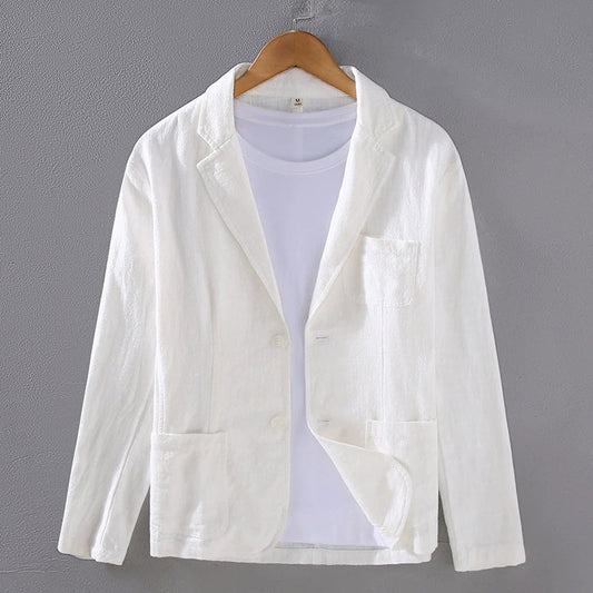Luxe Men's Blazer with Lightweight Breathable Design and Classic Lapel Collar 0