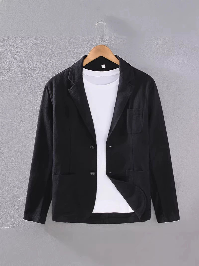 Luxe Men's Blazer with Lightweight Breathable Design and Classic Lapel Collar 3