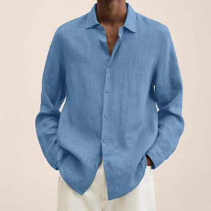 Luxe Men’s Dress Shirt with Classic Button Design and Relaxed Fit 10