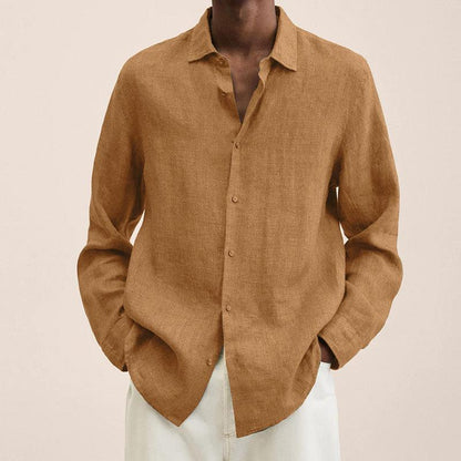 Luxe Men’s Dress Shirt with Classic Button Design and Relaxed Fit 3