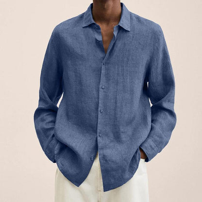 Luxe Men’s Dress Shirt with Classic Button Design and Relaxed Fit 4