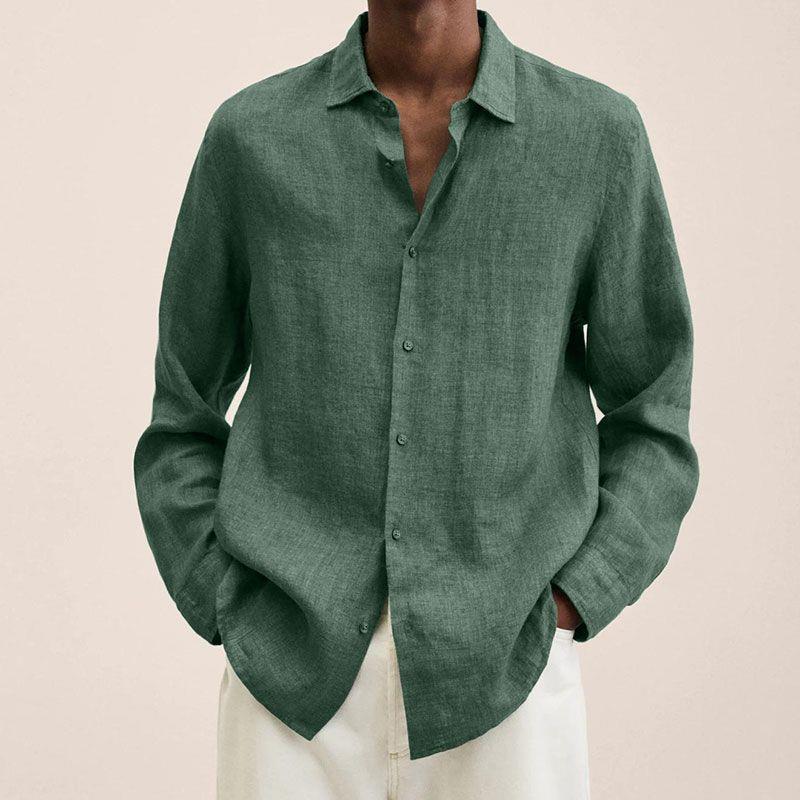 Luxe Men’s Dress Shirt with Classic Button Design and Relaxed Fit 5