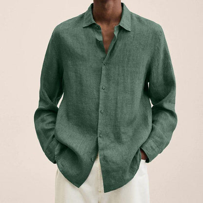 Luxe Men’s Dress Shirt with Classic Button Design and Relaxed Fit 5