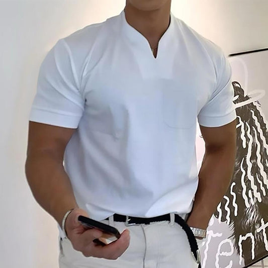 Luxe Men’s Polo Shirt with Refined Collar and Flattering Silhouette 0