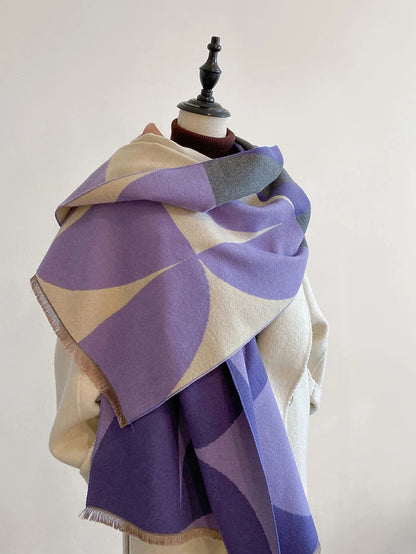 Luxe Women’s Scarf with Reversible Design and Soft Lightweight Texture 0