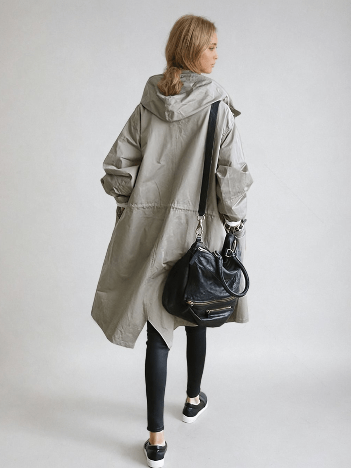 Luxe Women's Trench Coat with Water-Repellent Finish and Classic Silhouette 1