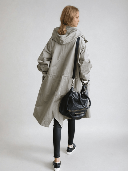 Luxe Women's Trench Coat with Water-Repellent Finish and Classic Silhouette 1