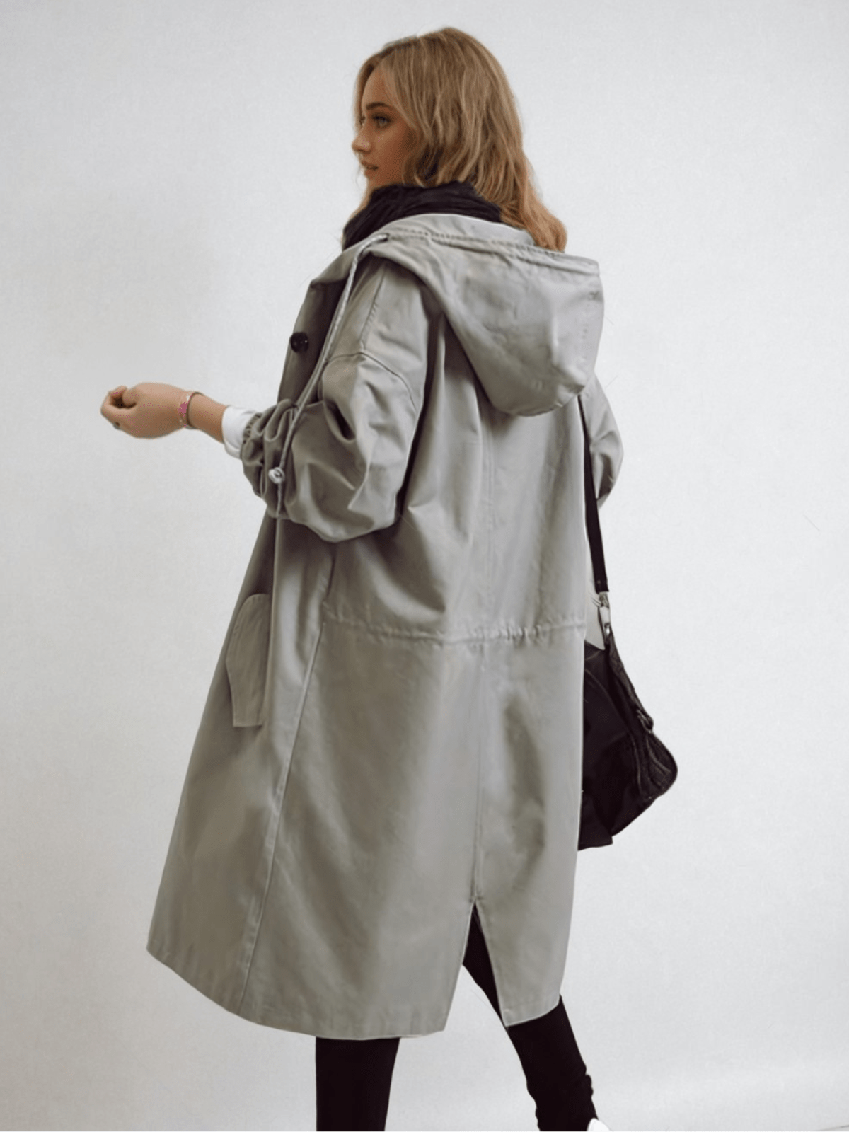 Luxe Women's Trench Coat with Water-Repellent Finish and Classic Silhouette 2
