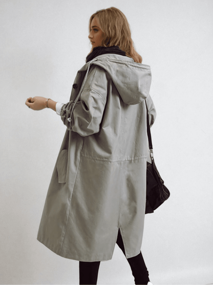 Luxe Women's Trench Coat with Water-Repellent Finish and Classic Silhouette 2