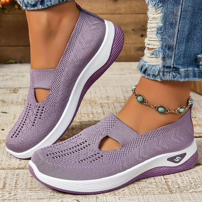 Lydia Women’s Slip-On Sneakers with Breathable Knit Upper 2