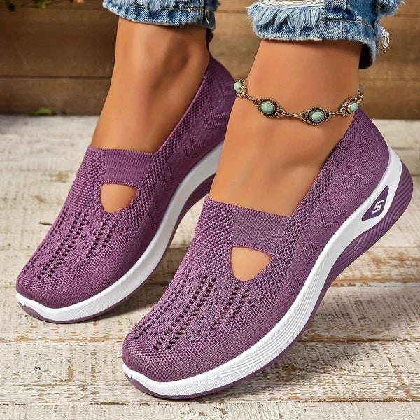 Lydia Women’s Slip-On Sneakers with Breathable Knit Upper 4