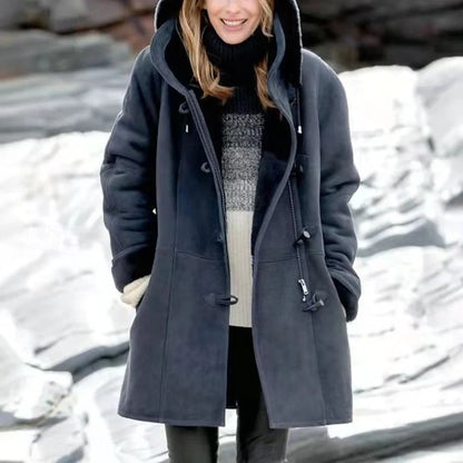 Margot Women’s Hooded Winter Coat featuring a cozy warmth design and relaxed fit, perfect for cold weather fashion. 0
