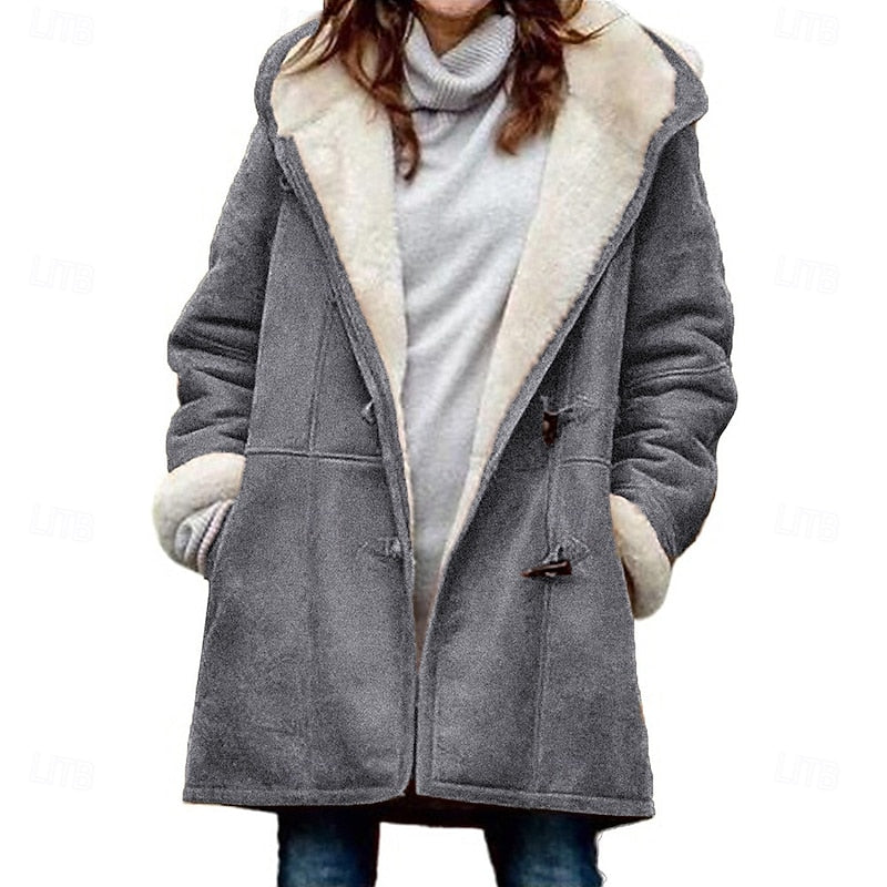 Margot Women’s Hooded Winter Coat featuring a cozy warmth design and relaxed fit, perfect for cold weather fashion. 1