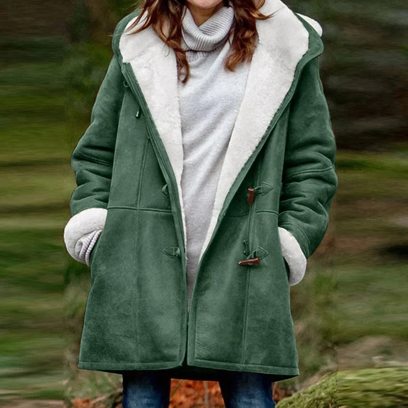 Margot Women’s Hooded Winter Coat featuring a cozy warmth design and relaxed fit, perfect for cold weather fashion. 4