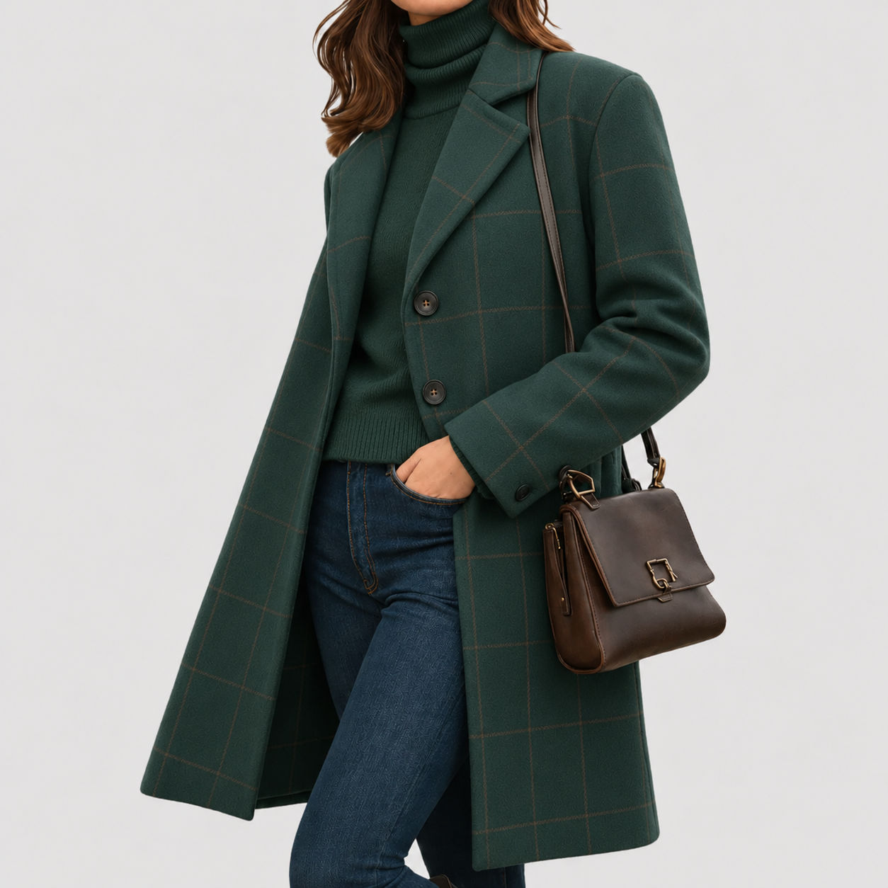 Mariza Women's Wool Coat | Warm Fabric-Blend, Tailored Fit 0