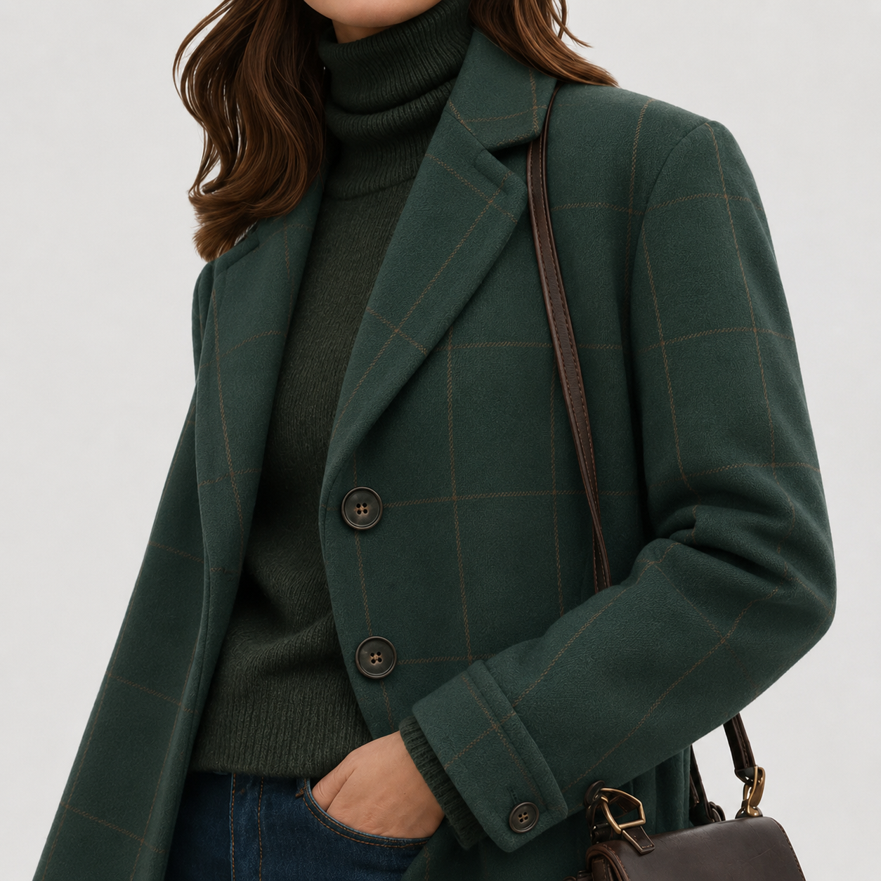 Mariza Women's Wool Coat | Warm Fabric-Blend, Tailored Fit 1