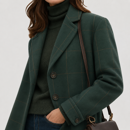 Mariza Women's Wool Coat | Warm Fabric-Blend, Tailored Fit 1