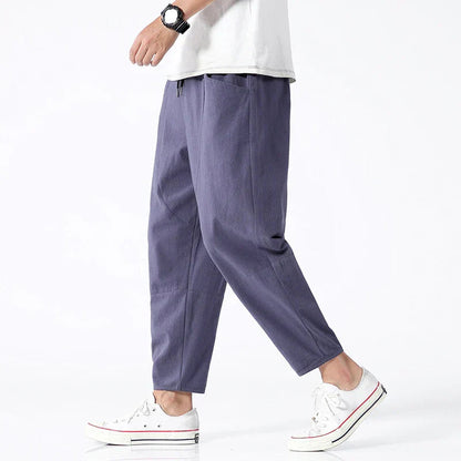 Mark Men's Trousers with Relaxed Fit and Modern Street Style 0