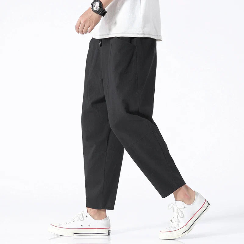 Mark Men's Trousers with Relaxed Fit and Modern Street Style 1