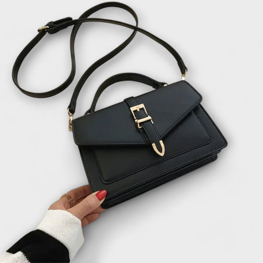 Martina Women’s Shoulder Bag with Textured Flap and Adjustable Strap 0