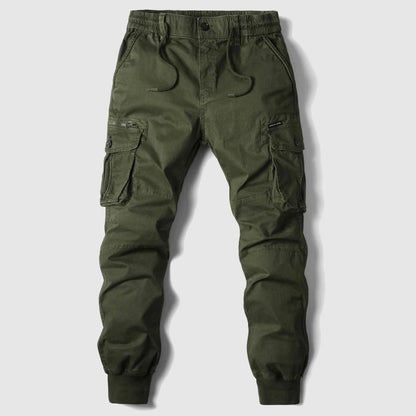 Maverick Men's Cargo Joggers with Elastic Waistband and Multiple Pockets 5